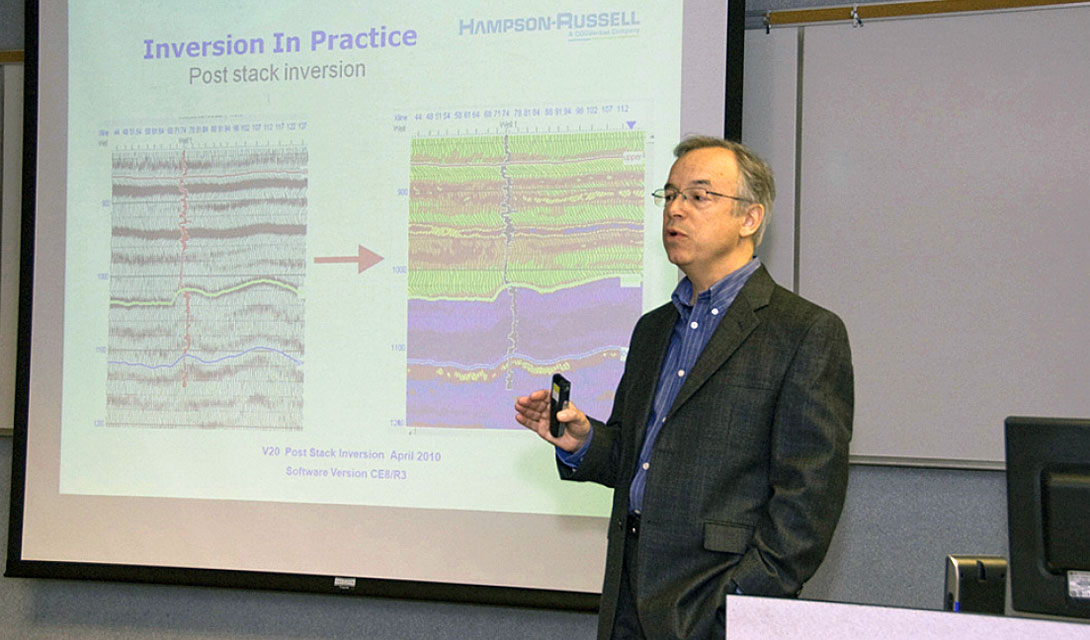 Graham Carter (Hampson Russell) – STRATA presentation in the EXPT lab