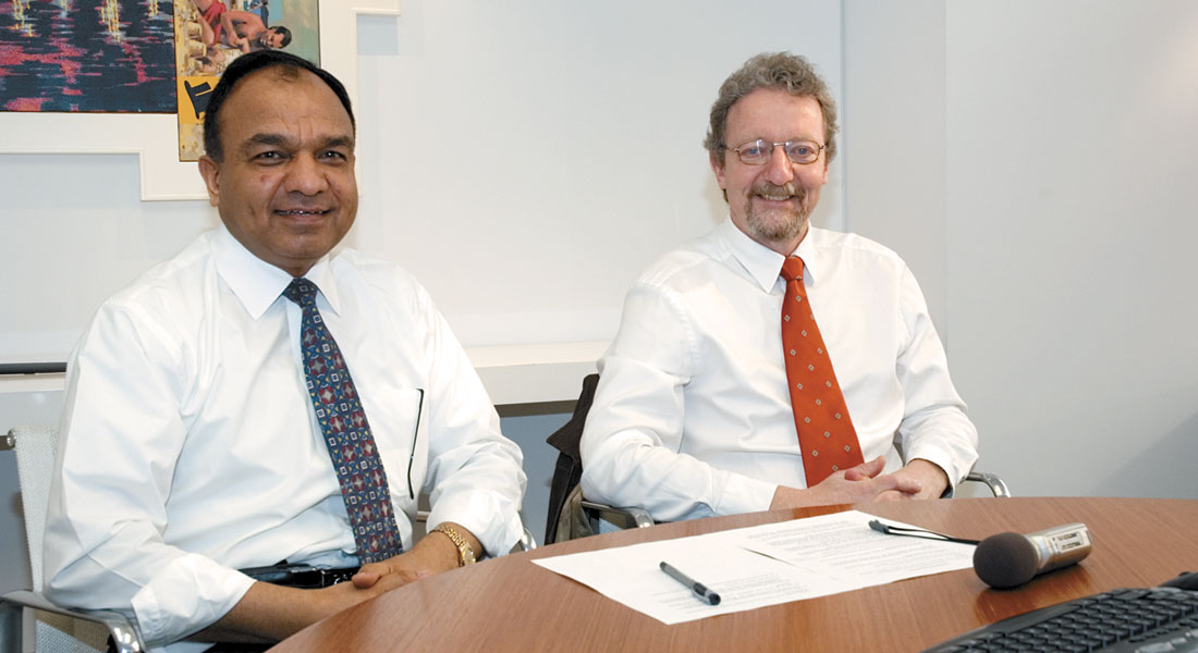 Satinder and Gerhard