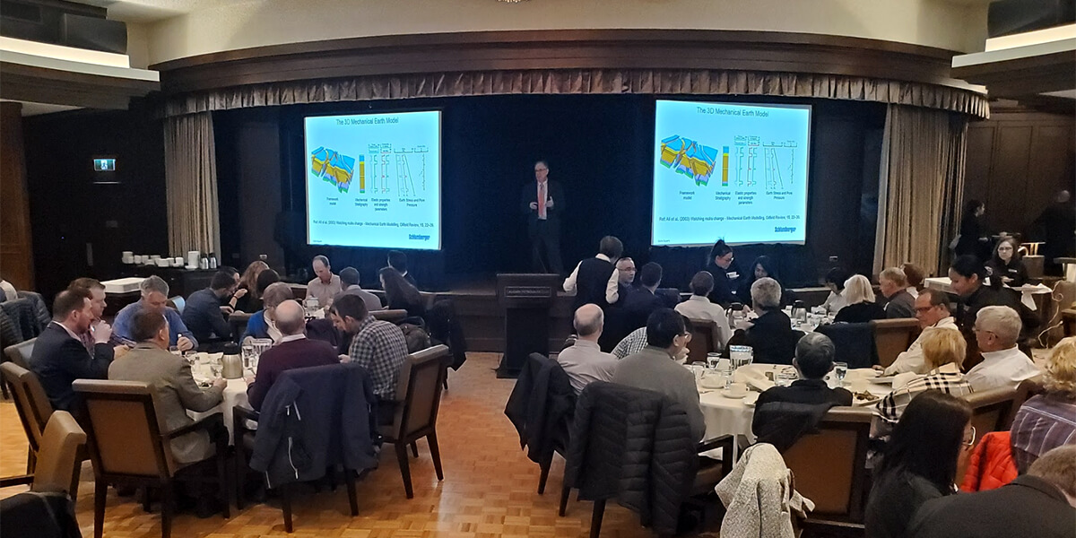 Colin Sayers speaking at Calgary Petroleum Club